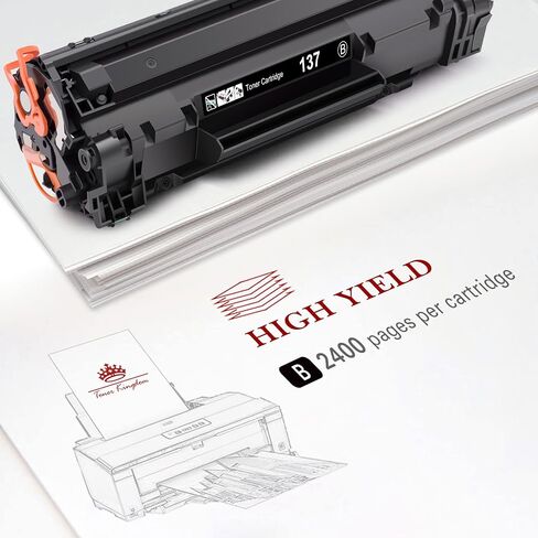 Toner Kingdom Compatible Toner Cartridge Replacement for Canon 137 CRG137 ImageClass D570 MF236n LBP151dw MF247dw MF249dw MF232w MF242dw MF244dw MF216n MF227dw MF212w Laser Printer Ink(Black, 2-Pack) in Saudi Arabia