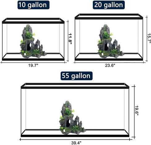 ديكور حوض السمك كبير جدًا وطويل القامة لخزان الأسماك والحلي الصخرية وحوض السمك المطل على الجبل والزخارف الحجرية لديكور حوض السمك وديكور شجرة منزل الكهف وديكور حوض الأسماك - كبير جدًا in Kuwait