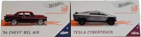 مجموعة Hot Wheels id Cars الكاملة المكونة من 6 مركبات مصبوبة من إصدار HDH85-979B مع Tesla Cybertruck و56 Chevy Bel Air والمزيد in Saudi Arabia