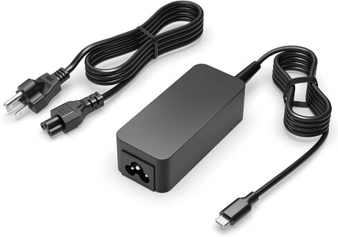 شاحن USB-C بقدرة 45 وات مناسب لجهاز HP Chromebook 11A G8 EE / 11 G8 EE / 11 G6 EE / 11A G6 EE / 11 G7 EE / 14 G5 / 14A G5 / 14 G6 G7 x360 11 G1 G2 G3 EE Type C لإمداد سلك الطاقة للكمبيوتر المحمول محول AC in Kuwait