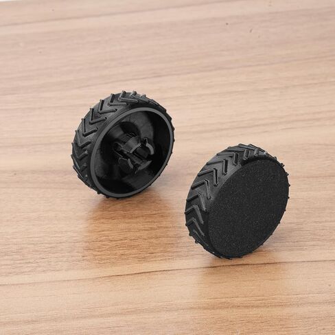 عجلة بديلة مطاطية شديدة التحمل متوافقة مع مكنسة Ryobi اللاسلكية، زوج واحد من العجلات مع أنماط دوارة إضافية لـ Ryobi (Pcl720k / Pblsv716k) in Kuwait