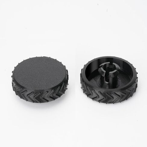 عجلة بديلة مطاطية شديدة التحمل متوافقة مع مكنسة Ryobi اللاسلكية، زوج واحد من العجلات مع أنماط دوارة إضافية لـ Ryobi (Pcl720k / Pblsv716k) in Kuwait