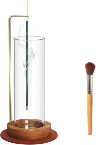 حامل عصا البخور، حامل بخور زجاجي مقلوب مع صائد الرماد لليوجا وغرفة السبا in Kuwait