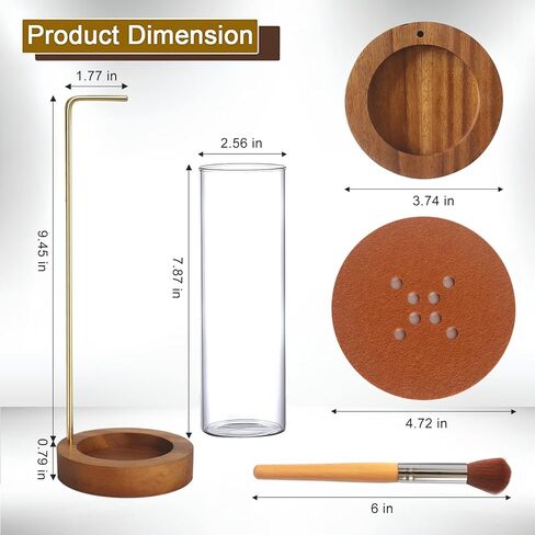 حامل عصا البخور، حامل بخور زجاجي مقلوب مع صائد الرماد لليوجا وغرفة السبا in Kuwait