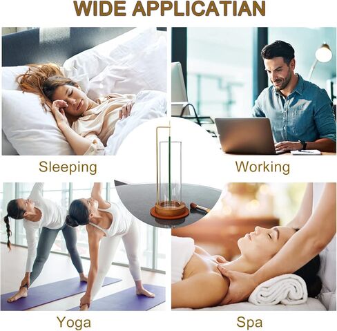 حامل عصا البخور، حامل بخور زجاجي مقلوب مع صائد الرماد لليوجا وغرفة السبا in Kuwait