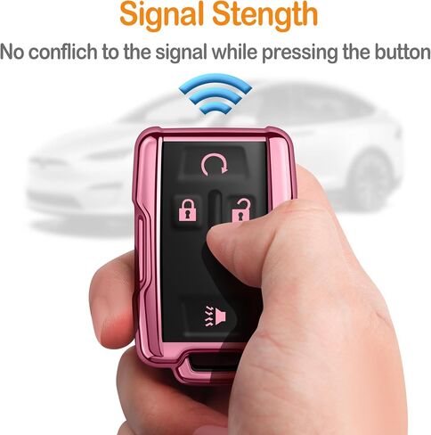Sindeda for Key Fob Cover with Keychain Soft Full Protection Key Shell Key Case Compatible with Colorado Silverado Silverado Suburban Tahoe GMC Canyon Sierra 1500 2500 3500 HD (Black) in Saudi Arabia