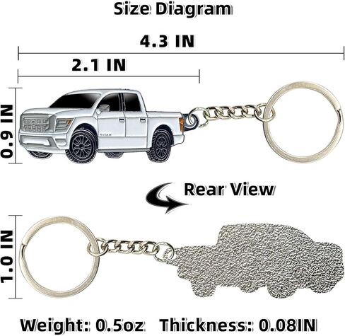 for Nissan Titan Keychain, Metal Flat Model Key Pendant, Decorative Accessory for Car Key or Key Fob Cover in Saudi Arabia