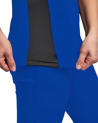Womens Stretch Knit Panel Top and Jogger Pant Scrub Set Medical Nursing GT 4FLEX in Saudi Arabia