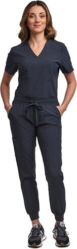 Green Town Women's Tuck-In Top/Jogger Scrub Set Medical Nursing GT 4FLEX Top and Pant in Saudi Arabia