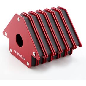 Spurtar Welding Magnets 75lbs 6pcs, Heavy Duty Welding Magnets and Clamps, Strong Welding Magnets Magnetic Welding Clamp Holder, Welding Accessories Angle Magnets 45, 90, 135 Degree