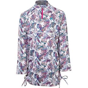 Coolibar UPF 50+ Girl's Lawai Ruche Swim Shirt - Sun Protective