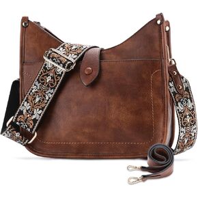 VX VONXURY Crossbody Purses for Women Shoulder Bag with Guitar Strap Trendy Handbag with Zipper and Buckle Closure