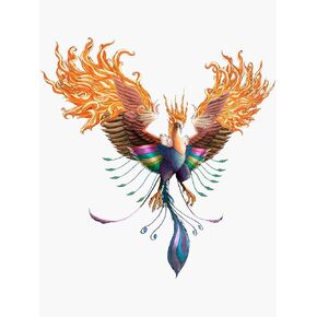 Phoenix Sticker - Sticker Graphic - Auto, Wall, Laptop, Cell, Truck Sticker for Windows, Cars, Trucks