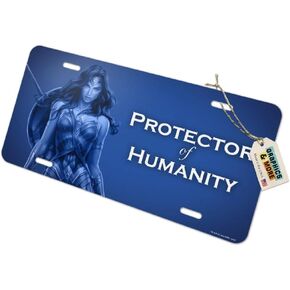Wonder Woman Movie Protector of Humanity Novelty Metal Vanity Tag License Plate