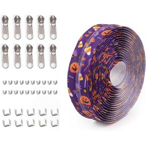 changsons 5# Halloween Element Nylon Zipper, purple
