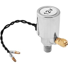 Vixen Horns 1/4" NPT 12V Electric Air Valve (Solenoid) for 1/4" OD Hose 200PSI Train/Air Horn Chrome Plated VXA7164