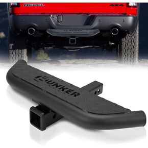 BUNKER INDUST Hitch Step with 2 Inch Hitch Receiver Compatible with Vehicles Trailer Truck Pickup,Anti Slip Hitch Mount Rear Bumper Guard Protector