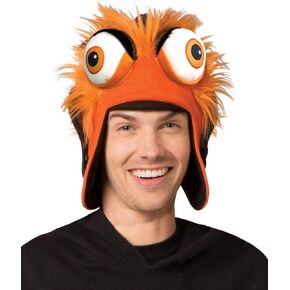 Rasta Imposta Gritty Mascot Trapper Hat, NHL's Philadelphia Flyers Gritty Mascot, Youth through Adult, One Size Fits Most, Orange by Rasta Imposta