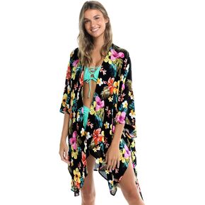 Body Glove womens Aubree Rayon Kimono Cover Up SwimwearSwimwear Cover Up