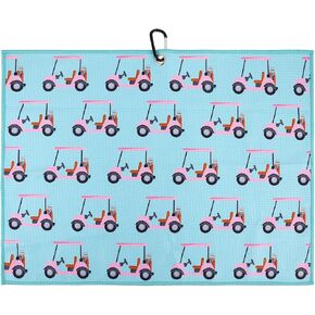 منشفة جولف عربة الجولف، مناشف جولف مضحكة لحقائب الجولف، منظف كرات الجولف، منشفة جولف من الألياف الدقيقة لحقائب الجولف، ملحقات الجولف للنساء، هدايا مثالية للسيدات للجولف in Kuwait