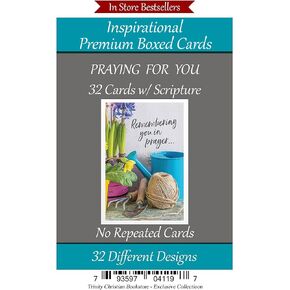 Praying for You Cards (No Repeated Cards) 32 Design Christian/Religious Greeting Card Assortment ~ Scripture in every card