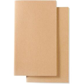 InnoBeta Notebook Refill Inserts - Lined Paper & Kraft Paper - Set of 2 - Journal Refills for Leather Travel Journals, Writers, Diaries and Planners - 7.36 x 4.13 Inch (18.7cm x 10.5cm) in Saudi Arabia