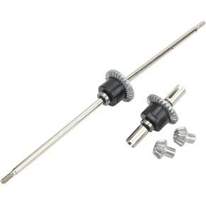 Replacement Front and Rear Differential, Stainless Steel Metal Front Rear Differential Gear Spare Parts for Wltoys 12428 12427 RC Car