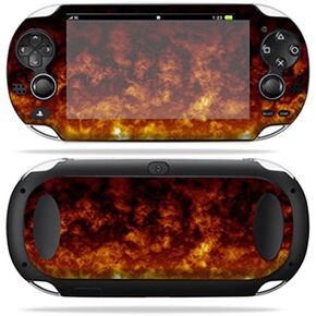 MightySkins Skin Compatible with PS Vita PSVITA Playstation Vita Portable wrap Sticker Skins Firestorm