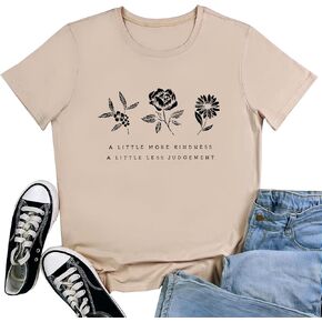 ROSEPARK Women Cotton Graphic Printed Soft Tee Shirts