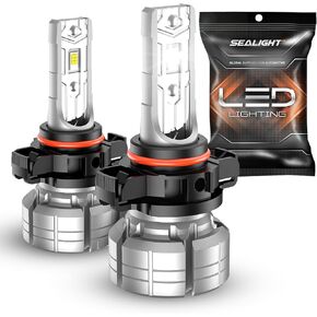 مصباح الضباب SEALIGHT 5202 LED أو DRL، 10000LM 24W اختراق قوي 5202 5201 PS19W PS24W مصابيح الضباب LED، 6500k أبيض بارد 5530 CSP رقائق، IP68 مقاوم للماء التوصيل والتشغيل، حزمة من 2