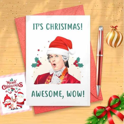 Funny Hamilton Christmas Card - Funny Holidays Card, Merry Christmas, Christmas Humor, Funny Xmas Card, Stocking Stuffers [00219] in Saudi Arabia