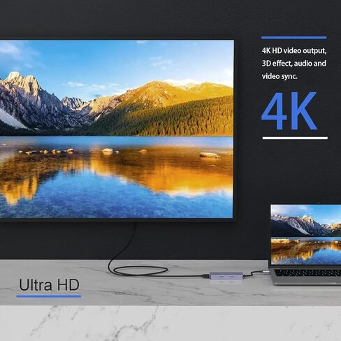 OBERSTER USB C HUB، USB 3.0 HUB، محطة إرساء متعددة الوظائف، محطة إرساء USB C 6 في 1 مع 3 * USB 3.0، 4K HDMI، قارئ بطاقات SD/TF متوافق مع أنظمة تشغيل Windows وLinux وChrome in Saudi Arabia
