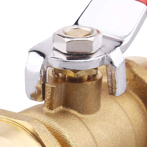 DERNORD Ball Valve 1 Inch, Push-Fit Valve,Water Valve Shut Off, Push-to-Connect Fittings for PEX, Copper, CPVC Pipe(Pack of 2) in Saudi Arabia