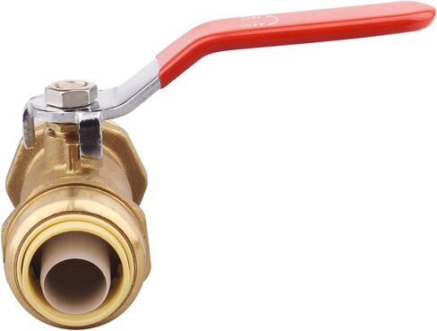 DERNORD Ball Valve 1 Inch, Push-Fit Valve,Water Valve Shut Off, Push-to-Connect Fittings for PEX, Copper, CPVC Pipe(Pack of 2) in Saudi Arabia