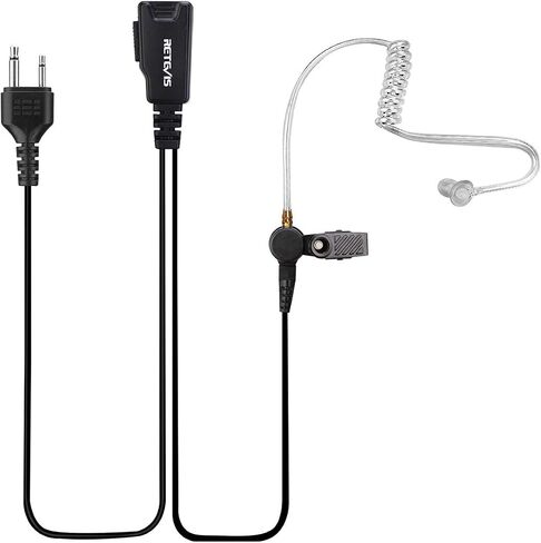 Retevis IC-F4011 Security Surveillance Acoustic Tube Earpiece, Compatible with ICOM IC-F24S IC-F3S IC-F14 IC-F4011 IC-F3011 IC-F4021 2 Way Radio, Headset for Walkie Talkie with Microphone(1 Pack) in Saudi Arabia