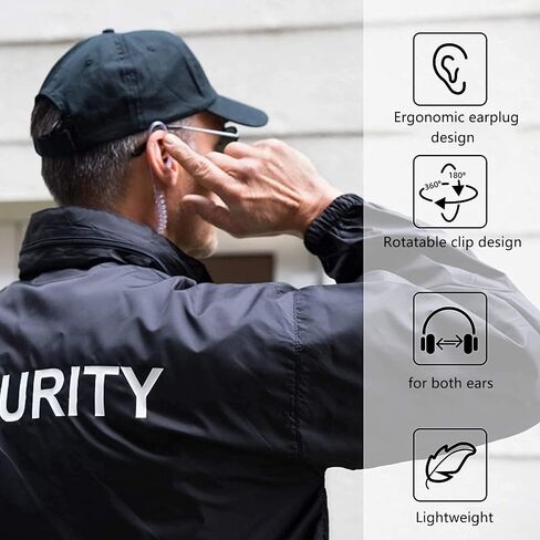 Retevis IC-F4011 Security Surveillance Acoustic Tube Earpiece, Compatible with ICOM IC-F24S IC-F3S IC-F14 IC-F4011 IC-F3011 IC-F4021 2 Way Radio, Headset for Walkie Talkie with Microphone(1 Pack) in Saudi Arabia