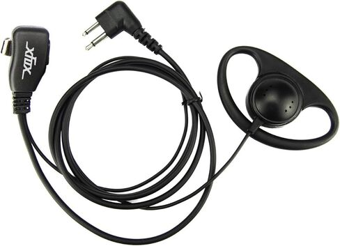 XFOX® 2Pin Advanced D Shape Clip-Ear PTT سماعة أذن ميكروفون لموتورولا 2 Way Radios GP88S GP300 GP68 GP2000 GP88 GP3188 CP040 CP1200 A8 A6 A10 A12 Walkie in Kuwait