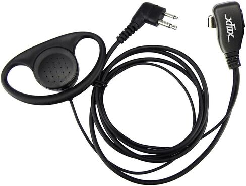 XFOX® 2Pin Advanced D Shape Clip-Ear PTT سماعة أذن ميكروفون لموتورولا 2 Way Radios GP88S GP300 GP68 GP2000 GP88 GP3188 CP040 CP1200 A8 A6 A10 A12 Walkie in Kuwait