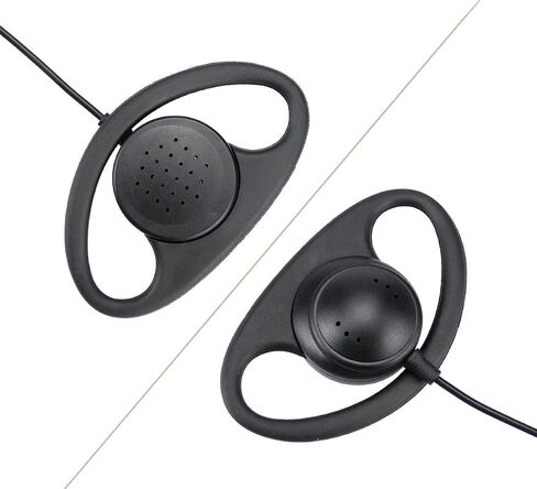 XFOX® 2Pin Advanced D Shape Clip-Ear PTT سماعة أذن ميكروفون لموتورولا 2 Way Radios GP88S GP300 GP68 GP2000 GP88 GP3188 CP040 CP1200 A8 A6 A10 A12 Walkie in Kuwait