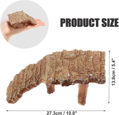 VOCOSTE Turtle Basking Platform, Reptile Climbing Shale Resin Tortoise Rock Aquarium Ornament, Brown, 4"x2.6"x1.6" in Saudi Arabia
