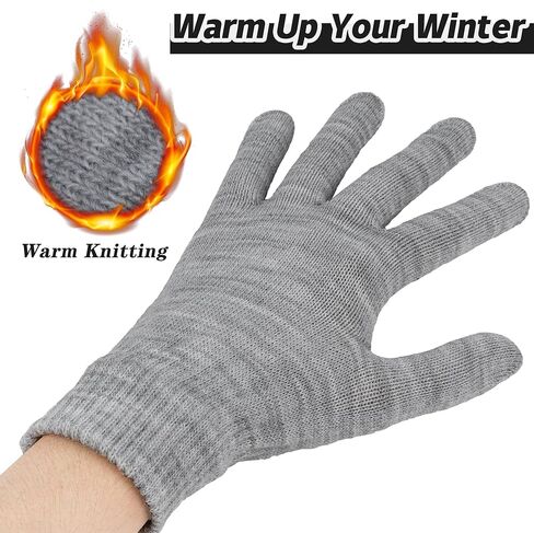 Cooraby 9 Pairs Winter Magic Gloves Adult Full Fingers Gloves Warm Stretchy Gloves for Men, Women or Teens in Saudi Arabia