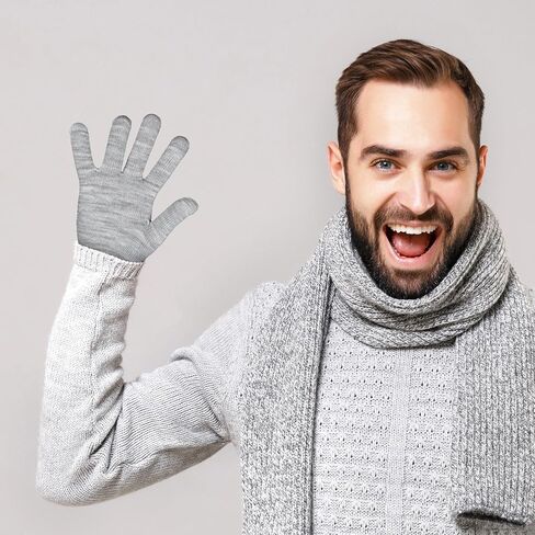 Cooraby 9 Pairs Winter Magic Gloves Adult Full Fingers Gloves Warm Stretchy Gloves for Men, Women or Teens in Saudi Arabia