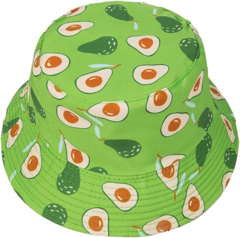 Summer Bucket Hat for Boys Girls Hawaiian Fruit Printed Fisherman Hat Unisex Baby Travel Beach Sun Cap in Saudi Arabia