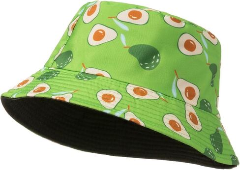 Summer Bucket Hat for Boys Girls Hawaiian Fruit Printed Fisherman Hat Unisex Baby Travel Beach Sun Cap in Saudi Arabia