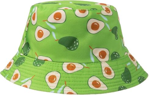 Summer Bucket Hat for Boys Girls Hawaiian Fruit Printed Fisherman Hat Unisex Baby Travel Beach Sun Cap in Saudi Arabia