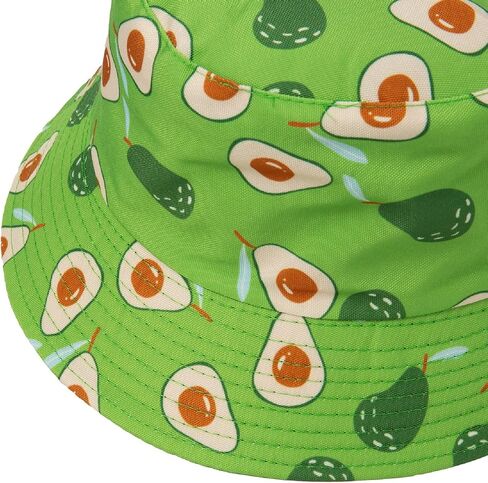 Summer Bucket Hat for Boys Girls Hawaiian Fruit Printed Fisherman Hat Unisex Baby Travel Beach Sun Cap in Saudi Arabia