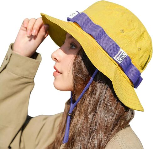 Unisex Boonie Sun Hat for Men Women, Foldable Bucket Hat with Chin Strap for Fishing Hunting Hiking Camping Beach in Saudi Arabia