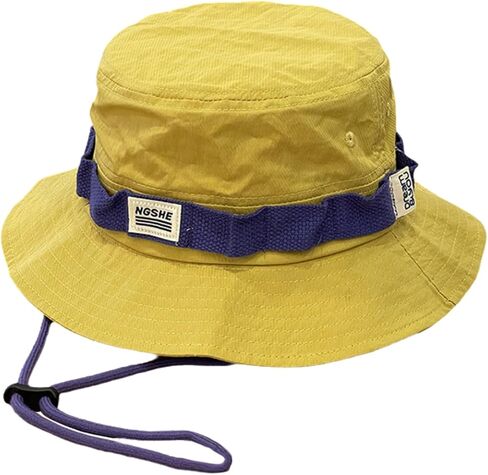 Unisex Boonie Sun Hat for Men Women, Foldable Bucket Hat with Chin Strap for Fishing Hunting Hiking Camping Beach in Saudi Arabia