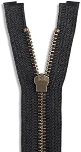 Zipper Antique Brass Jean Zipper 9" Color Army Green 9 inch Zippper Teeth Width 5 mm in Saudi Arabia