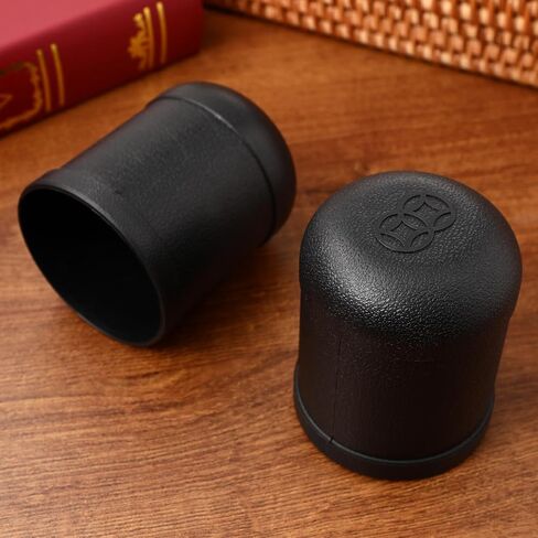 Toyvian 10PCS Dice Cups PU Leather Dice Cups for Dice Games Professional Shaker Cups Party Dice Cups Dice Bag Set Dice Stacking Cups Plastic Shaker Dice Cups for Bar Board Games in Saudi Arabia